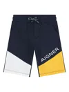Aigner Logo-detail Panel Shorts In Blue