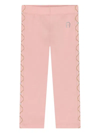 Aigner Babies' Logo-detail Side-stripe Leggings In Neutral