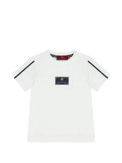 Aigner Babies' Logo-detail T-shirt In White