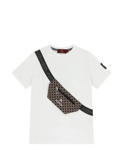 Aigner Kids' Logo-detail T-shirt In White