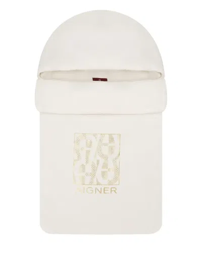 Aigner Logo-embellished Sleep Bag In Neutral
