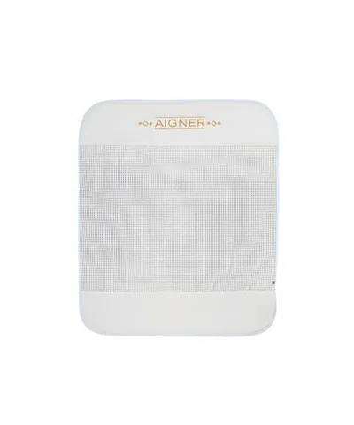 Aigner Logo-embroidered Blanket In White