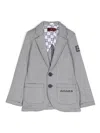 Aigner Logo-embroidered Blazer In Blue