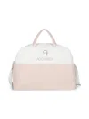 Aigner Logo-embroidered Changing Bag In Pink