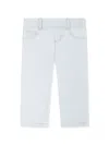Aigner Logo-embroidered Cotton Trousers In Blue
