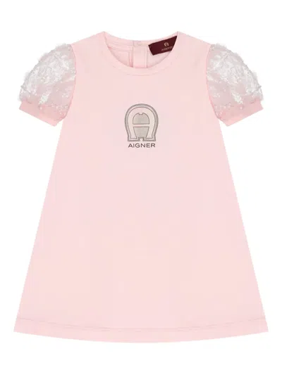 Aigner Babies' Logo-embroidered Dress