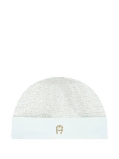 Aigner Babies' Logo-embroidered Hat In Blue