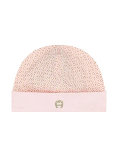 Aigner Babies' Logo-embroidered Hat In Pink