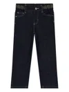 Aigner Logo-embroidered Jeans In Blue