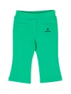 Aigner Logo-embroidered Slip-on Leggings In Green