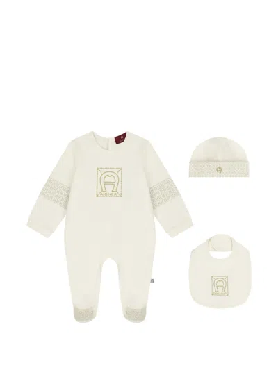 Aigner Logo-embroidery Babygrow Set (set Of Three) In Multi