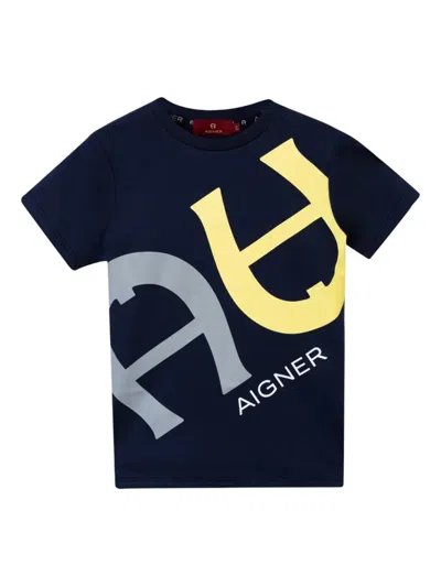 Aigner Kids' Logo Graphic T-shirt