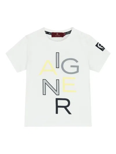 Aigner Babies' Logo-graphic T-shirt In White