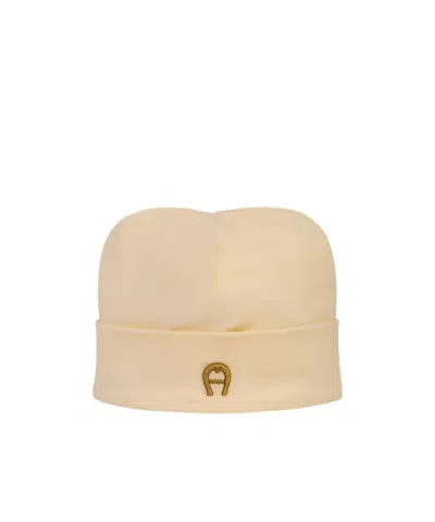 Aigner Logo Hat In Nude