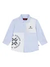 Aigner Logo-paneled Shirt In Blue