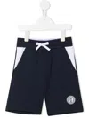 Aigner Logo-patch Cotton Shorts In Blue
