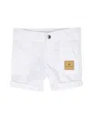Aigner Logo-patch Cotton Shorts In White
