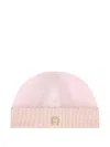 Aigner Logo-pattern Beanie Hat In Pink