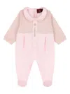 Aigner Logo-pattern Peter Pan-collar Babygrow In Pink