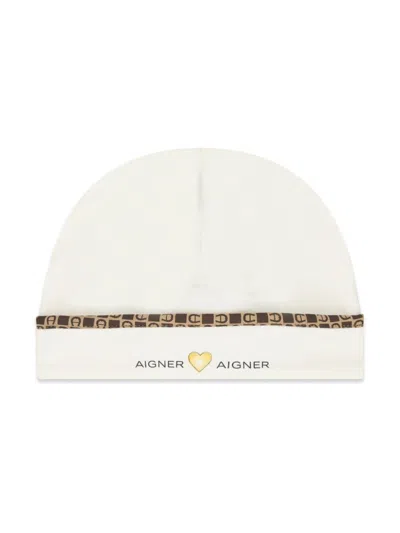 Aigner Logo-print Baby Hat In White