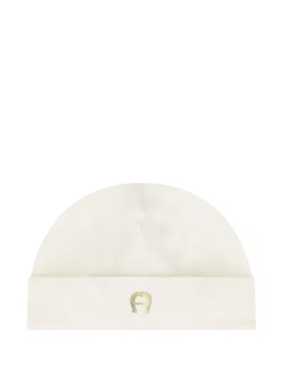 AIGNER LOGO-PRINT BEANIE