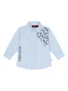 Aigner Logo-print Button-up Shirt In Blue