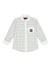 Aigner Logo-print Button-up Shirt In Grey