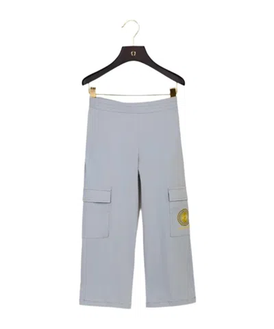 Aigner Logo-print Cargo Sweatpants In Gray