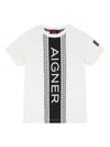 Aigner Logo-print Cotton T-shirt In Weiss