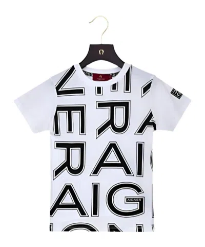 Aigner Logo-print Cotton T-shirt In White