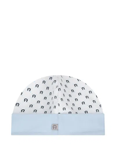 Aigner Babies' Logo-print Hat In Blue