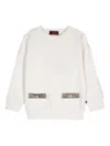 Aigner Logo-print Jersey Sweatshirt In Neutrals