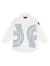 Aigner Logo-print Long-sleeve Shirt In White