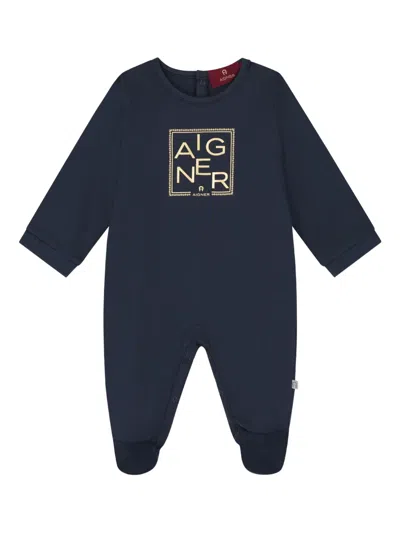 Aigner ロングスリーブ ベビーウェア In Blue