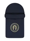 Aigner Logo-print Nest In Blue