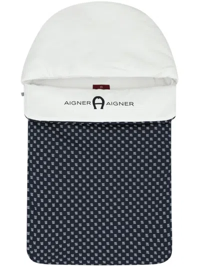 Aigner Logo-print Nest In White