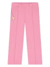 Aigner Logo-print Piped-stitch Trousers In Pink