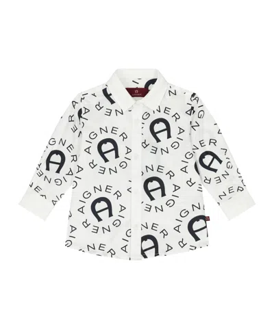 Aigner Logo-print Shirt In White