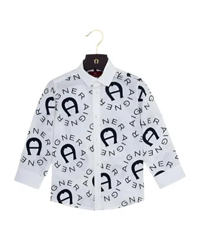 Aigner Logo-print Shirt In White