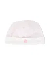 Aigner Logo Print Stretch Cap In 白色
