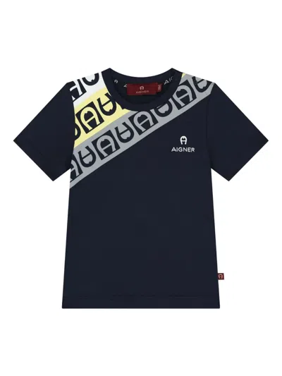 Aigner Babies' Logo-print T-shirt In Black