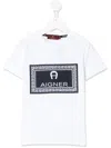 Aigner Logo Print T-shirt In White