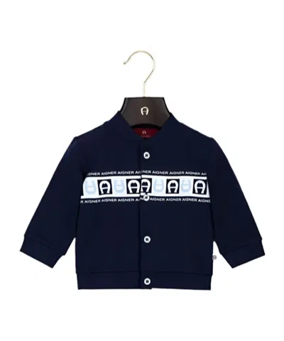 Aigner Logo-printed Jacket In Black