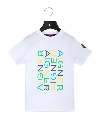Aigner Logo-printed T-shirt In White