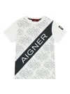 Aigner Logo T-shirt In White