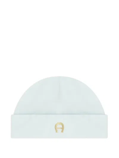 Aigner Babies' Logo-embroidered Beanie Hat In Orange