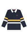 Aigner Long-sleeve Stripe Polo Shirt In Black