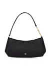 Aigner Mini Jerzy Pebbled Shoulder Bag In Black