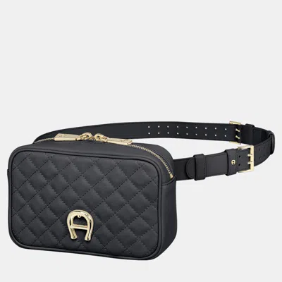 Pre-owned Aigner Night Grey Fashion Coordinates Garda Belt Bag