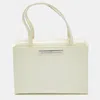 AIGNER PATENT LEATHER LOGO FLAP TOTE